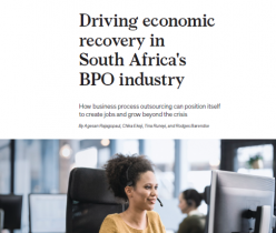 McKinsey Report: Driving Economic Recovery in South Africa's BPO Industry